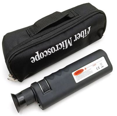 निरीक्षण समाप्ति के लिए 400X ऑप्टिकल फाइबर गुंजाइश काला रंग