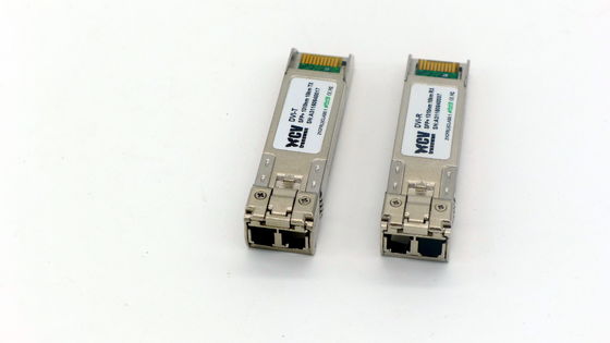 प्लग करने योग्य SFP LC DDM ट्रांसीवर 1310nm 10KM दूरी 4.25G डेटा दर