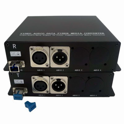 3pin XLR ऑडियो टू फाइबर कन्वर्टर एक्सटेंडर MIC लेवल और लाइन लेवल
