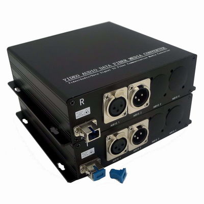 3pin XLR ऑडियो टू फाइबर कन्वर्टर एक्सटेंडर MIC लेवल और लाइन लेवल