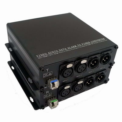 3pin XLR ऑडियो टू फाइबर कन्वर्टर एक्सटेंडर MIC लेवल और लाइन लेवल