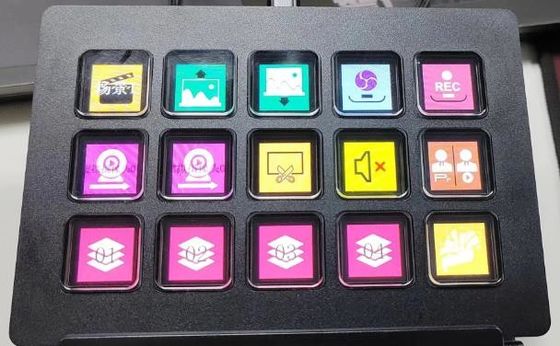 स्ट्रीम डेक कीबोर्ड 15 कस्टमाइज़ करने योग्य LCD की