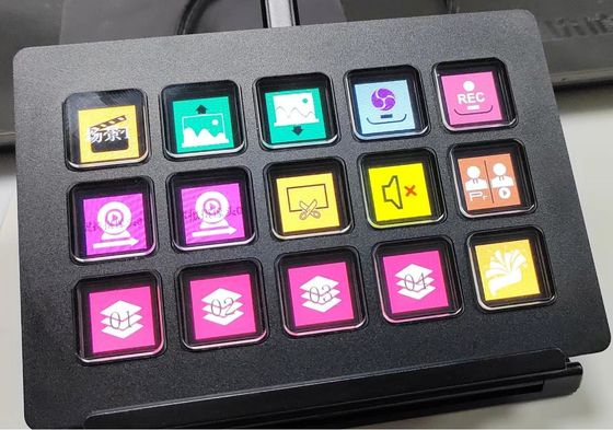 स्ट्रीम डेक कीबोर्ड 15 कस्टमाइज़ करने योग्य LCD की